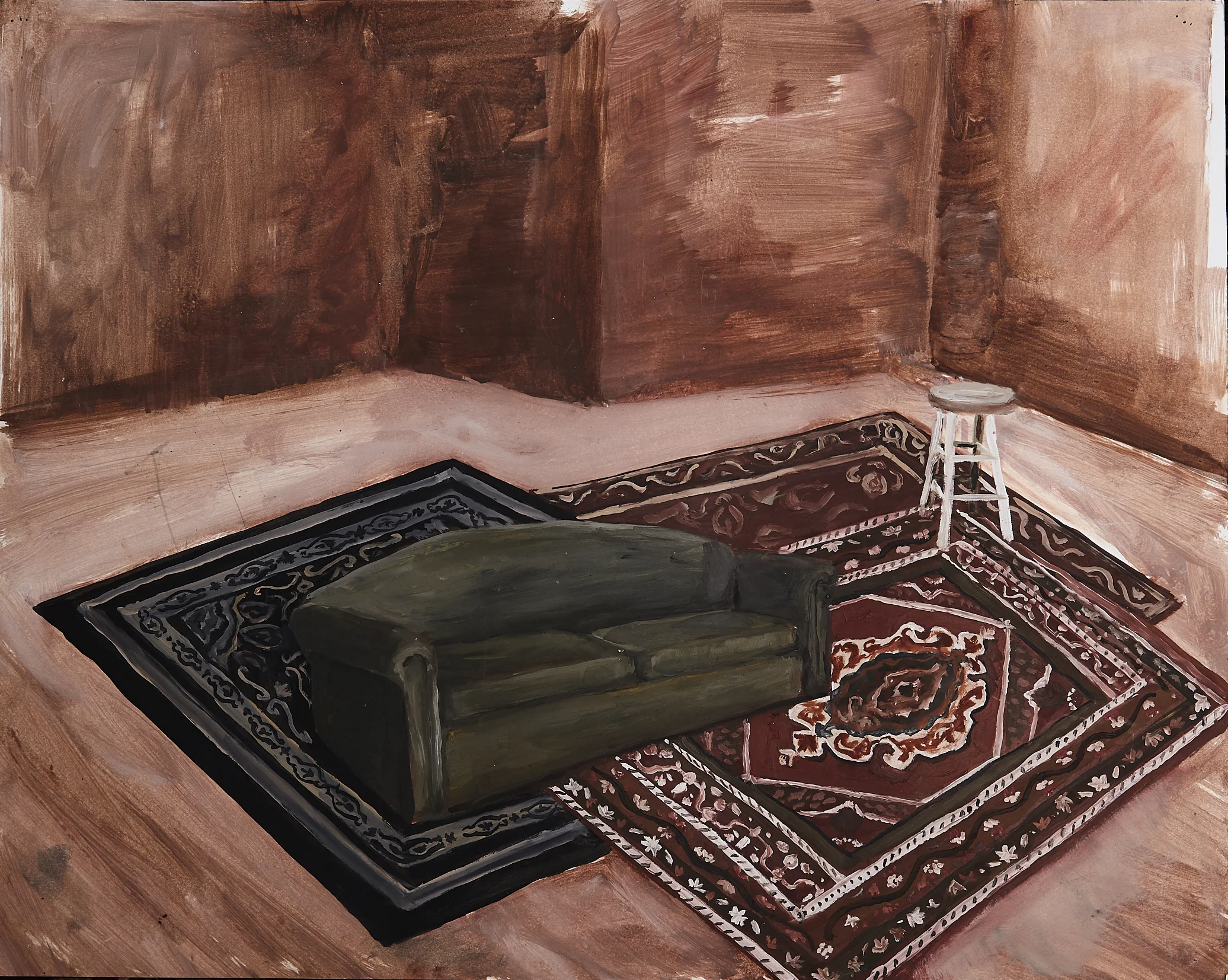 Furniture in My Room #2 Oil on paper