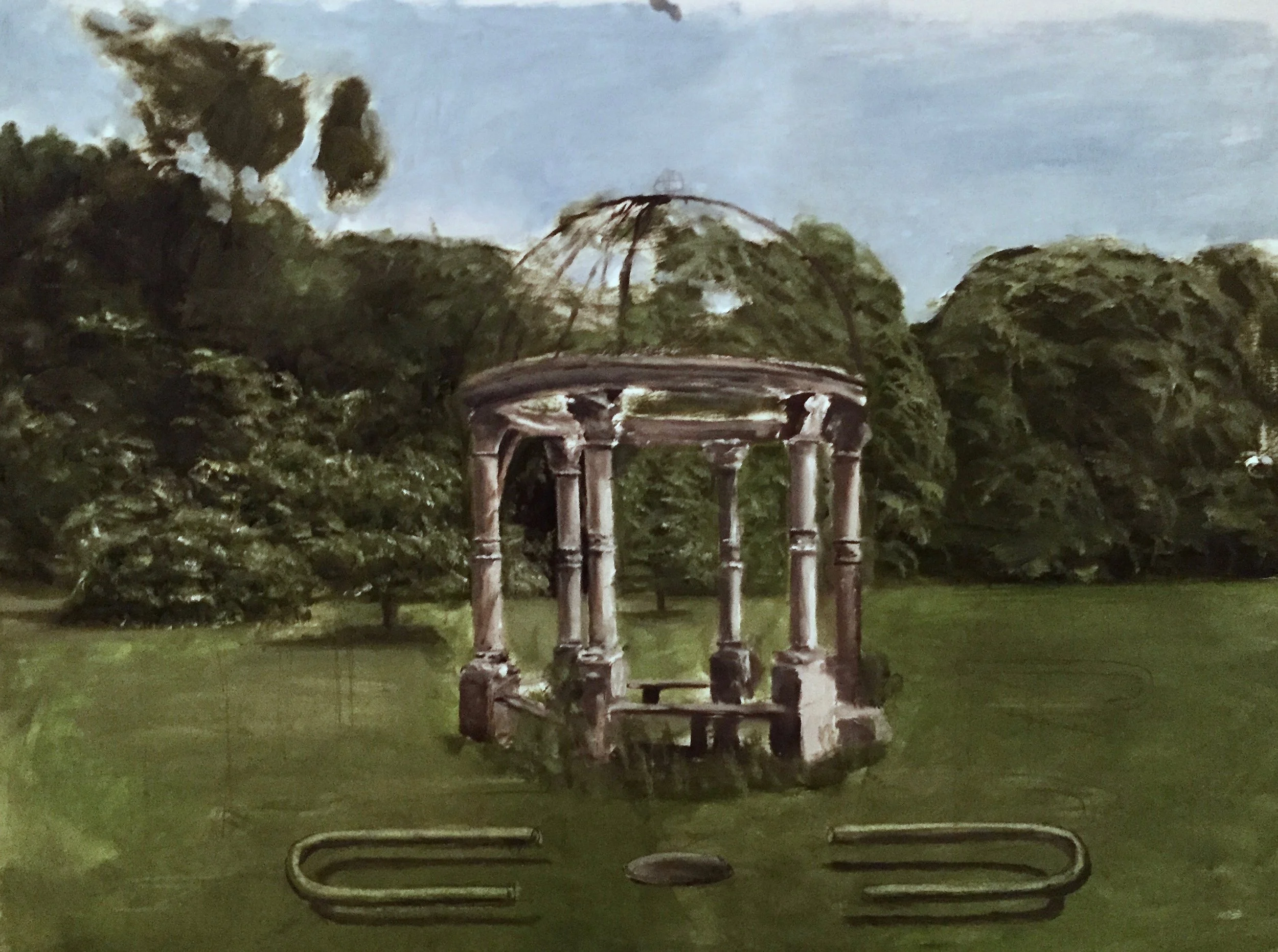 The dishonesty of a Painting oil on canvas paper