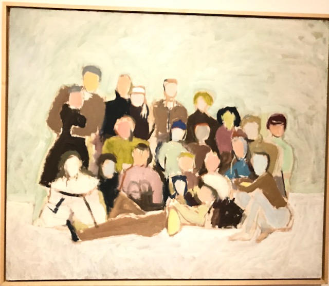"Street Scene, Balloons, 1951-52". "Alex Katz in the 1950's" exhibition, 04/30/2017 to 08/06/2017, Cleveland Museum of Art.