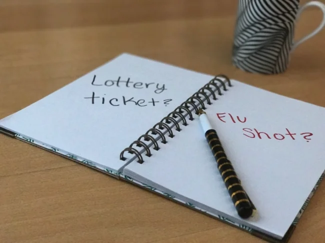 Lottery ticket or flu shot?