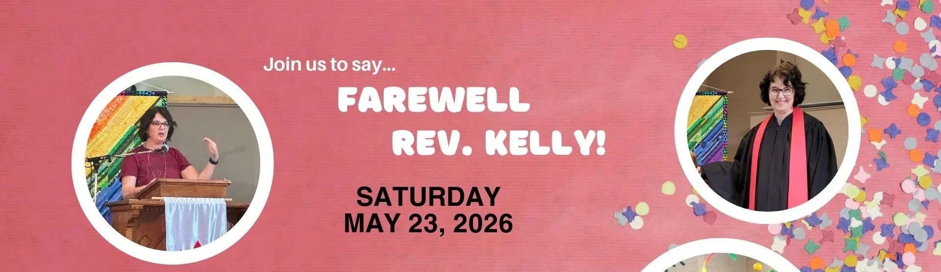 Farewell Rev. Kelly - Dinner and Celebration