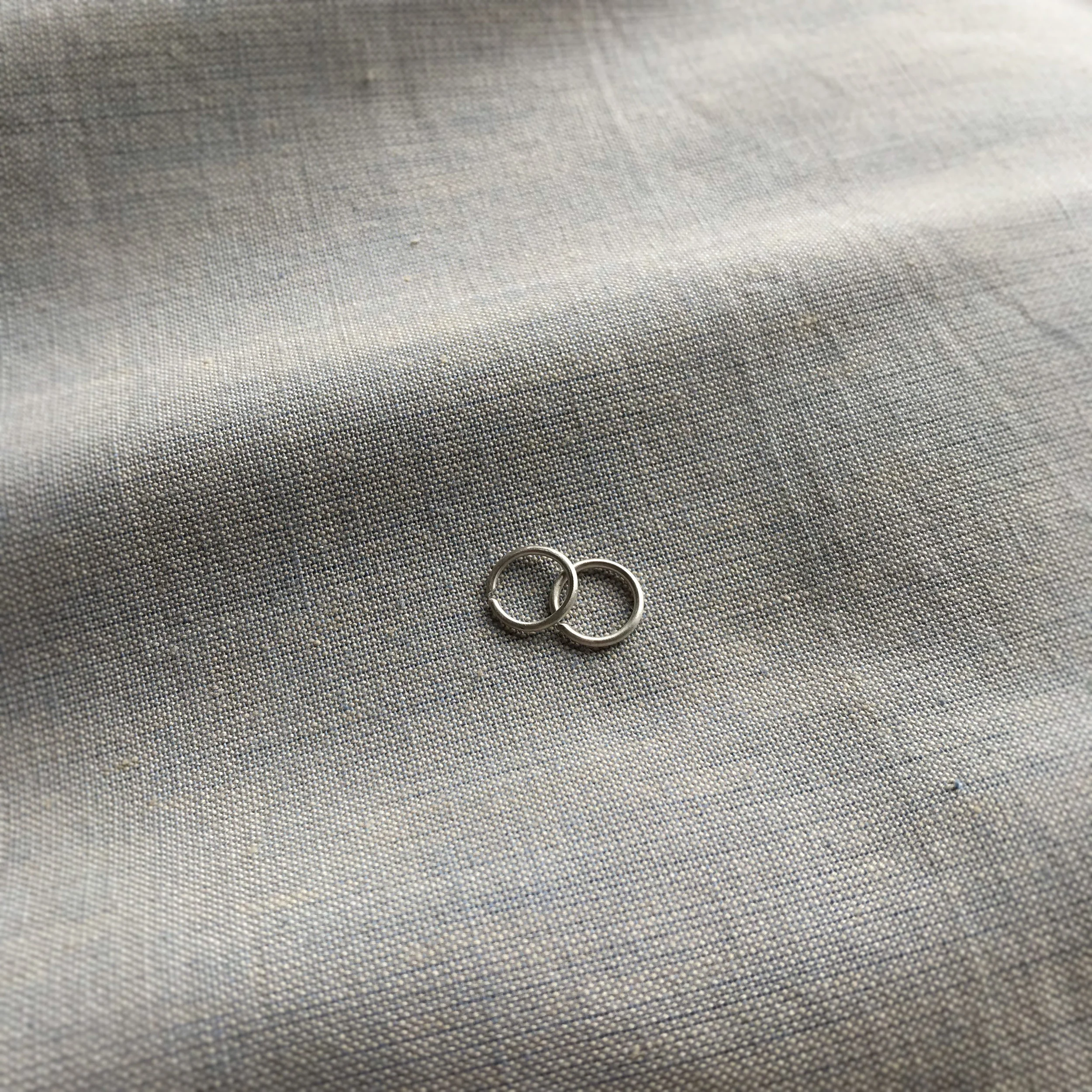 Ara the altar - Phase - New Moon Earrings - Silver frosted.jpg
