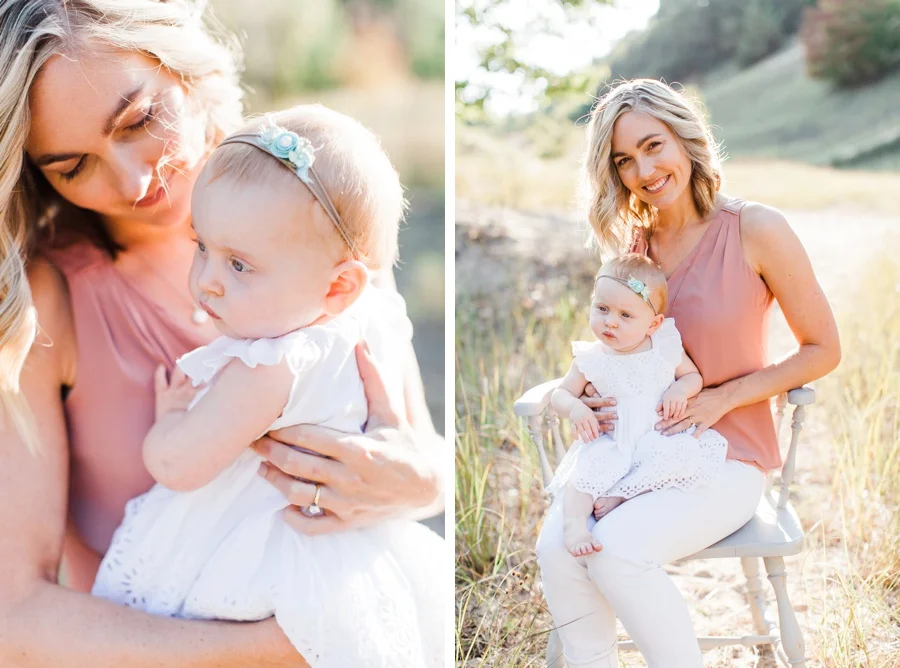 Mom and baby 1 year photography