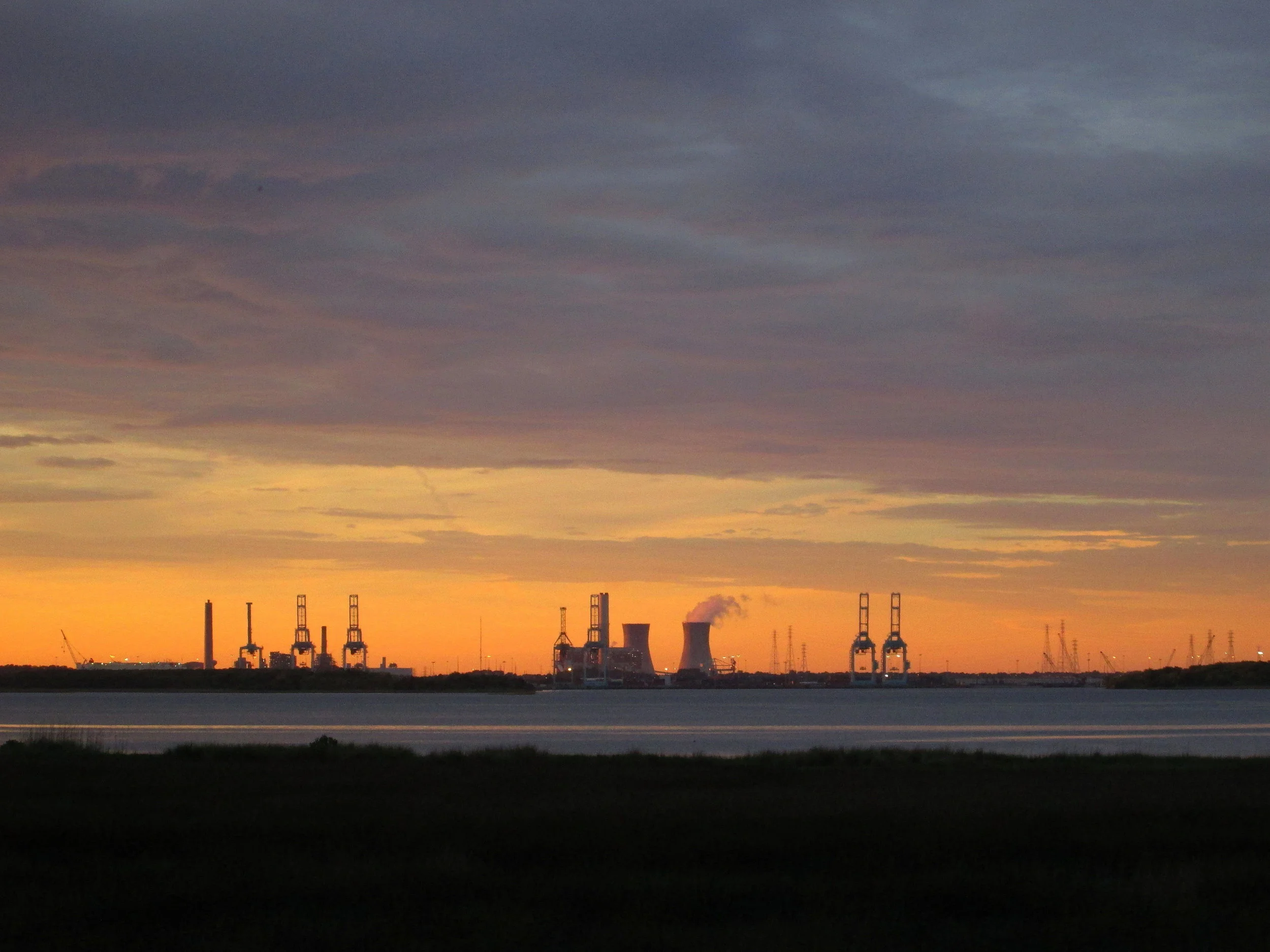 Blount Island Industry at Dusk Stock Image.jpeg
