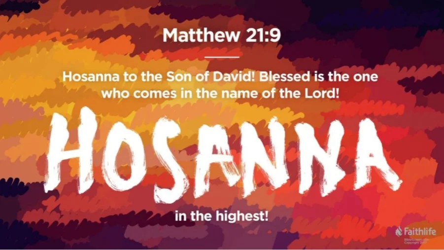 Palm Sunday - Sixth Sunday in Lent - Save Us Now