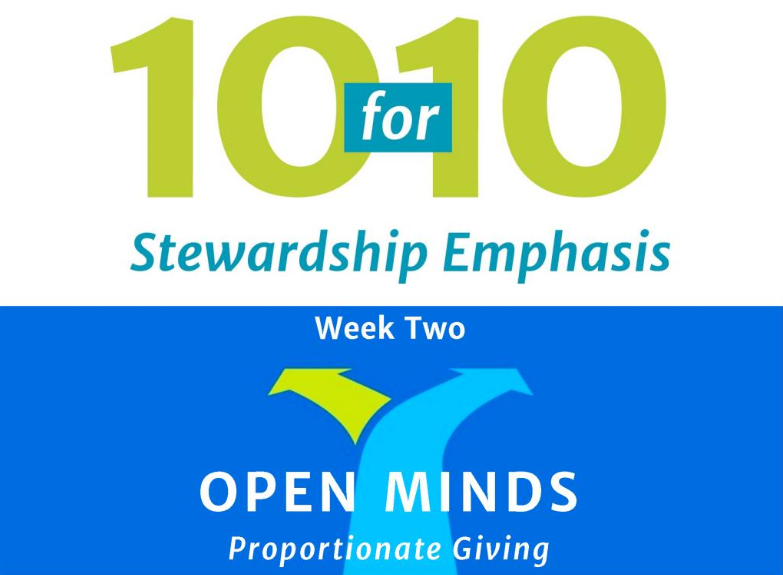 10 for 10 - Open Minds, Proportionate Giving
