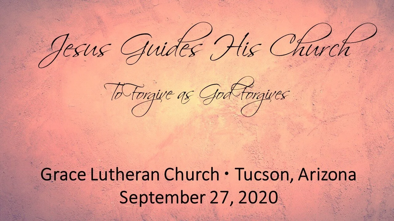 9/27 - Bible Study and Worship - 17th Sunday after Pentecost