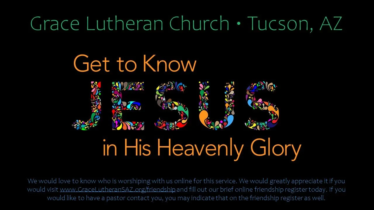 2/14 - Bible Study &amp; Worship, The Transfiguration of Our Lord