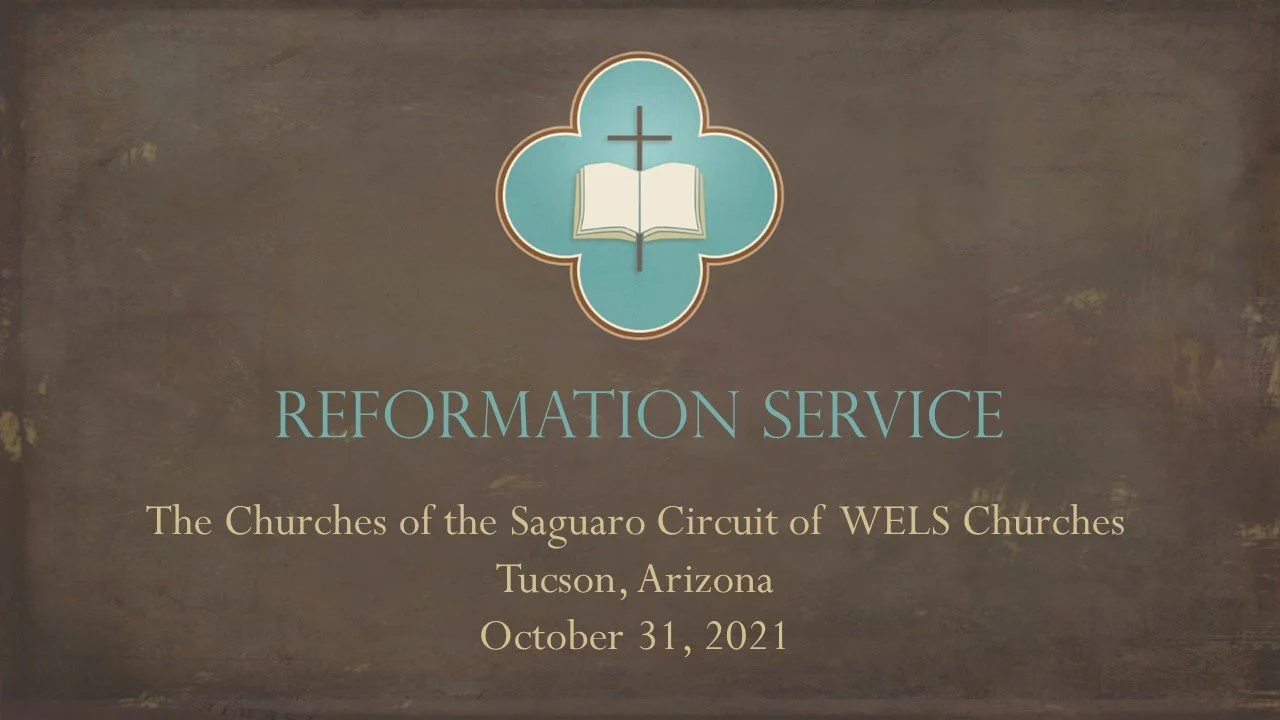 10/31 - Joint Reformation Service