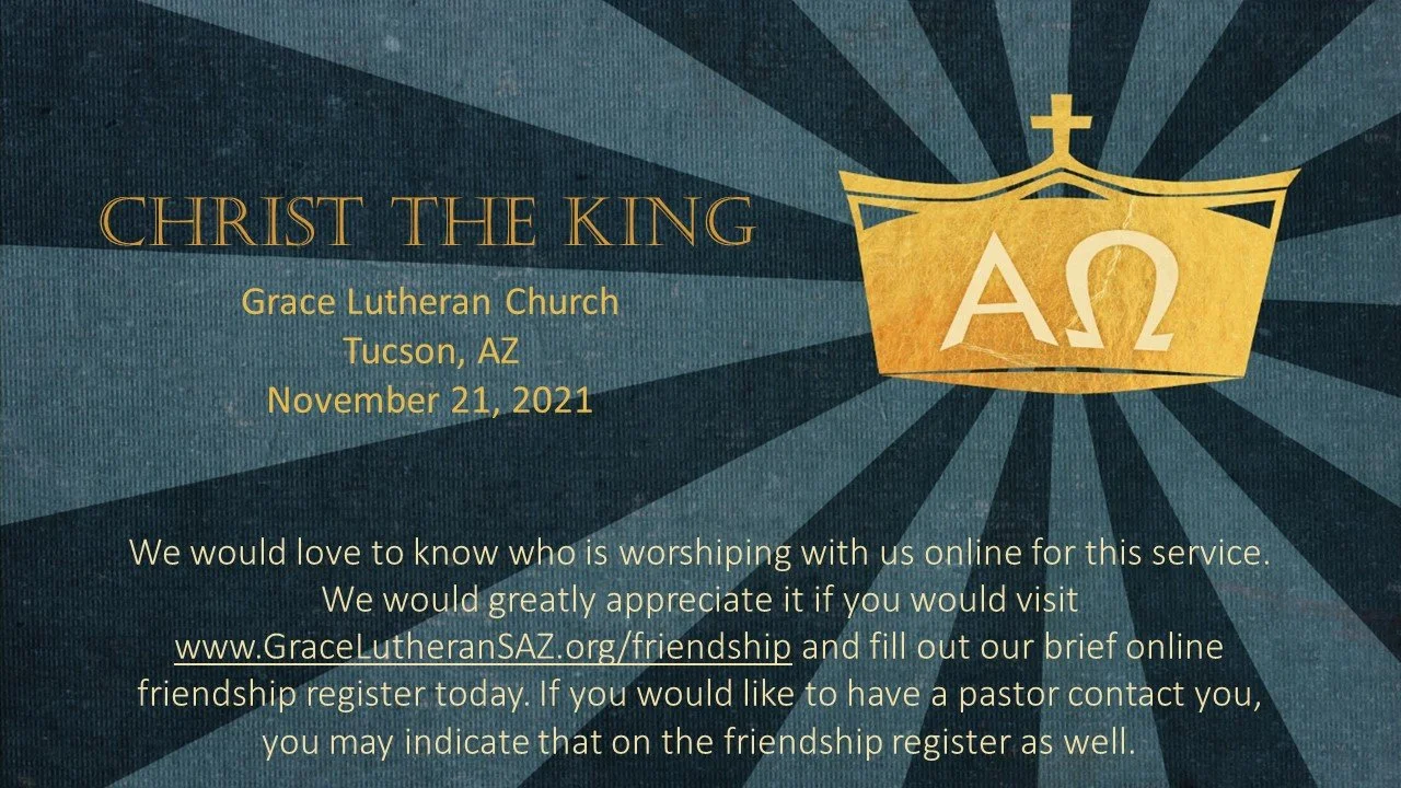 11/21 - Worship - Christ The King