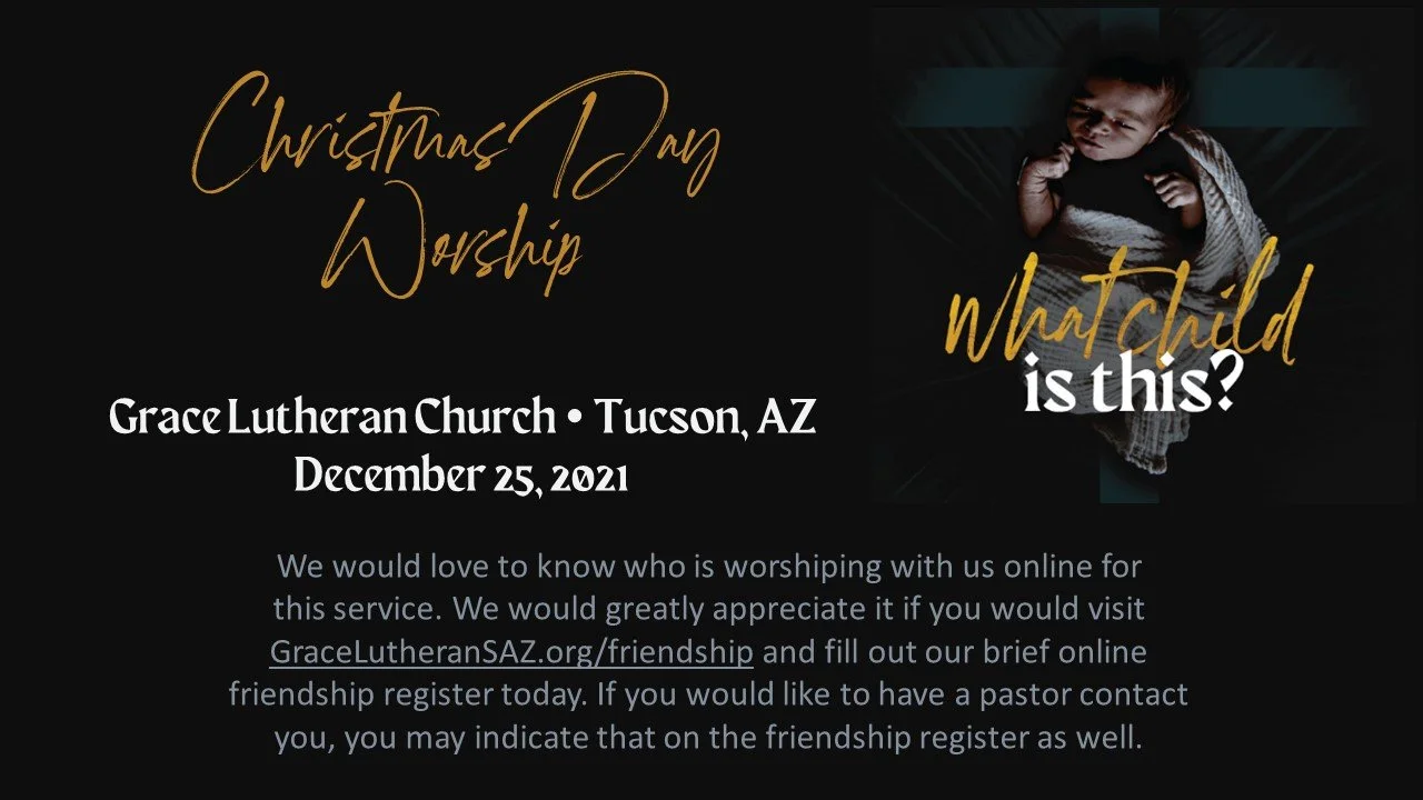 12/25 - Christmas Day - 10am