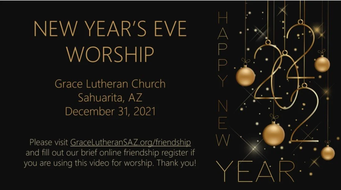 12/31 All-Site New Year's Eve Worship