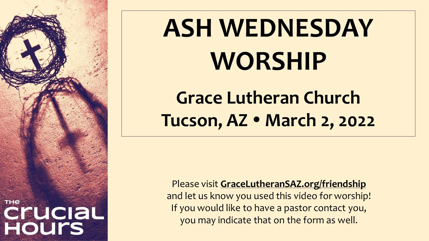 3/2 - Ash Wednesday