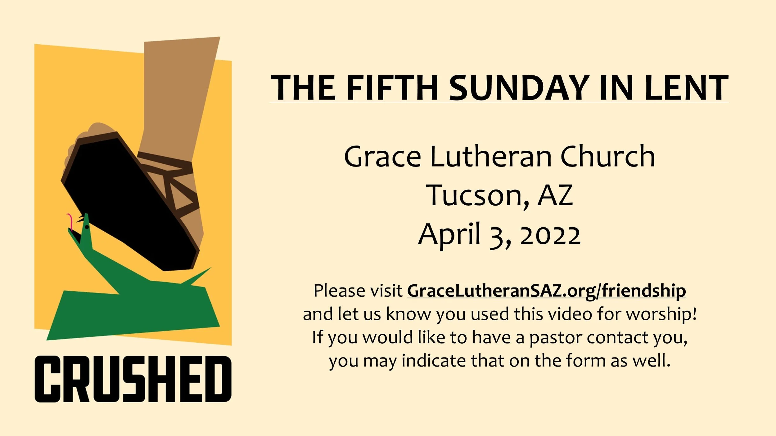 4/3 - Fifth Sunday in Lent