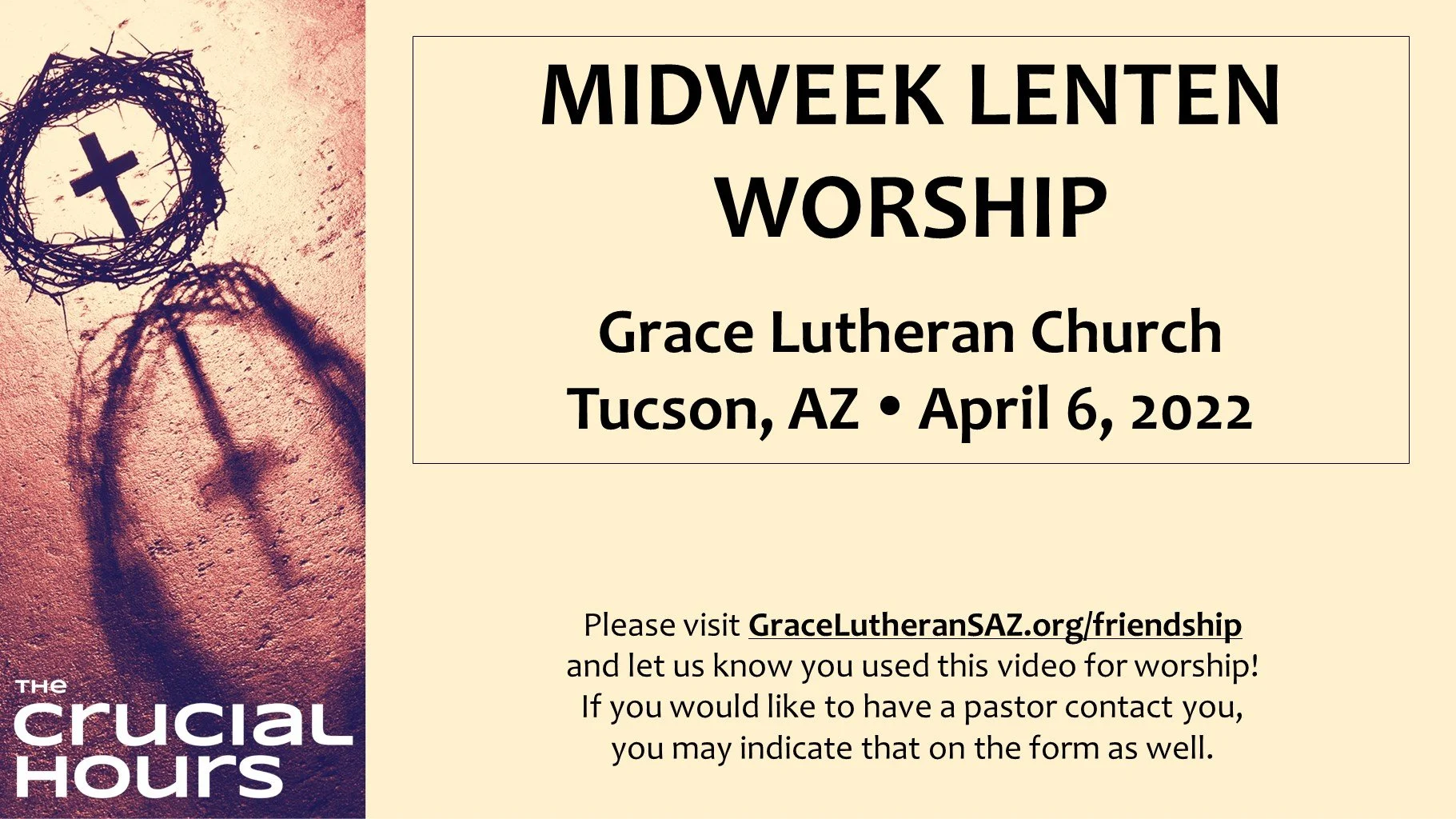 4/6 - Midweek Lenten Worship