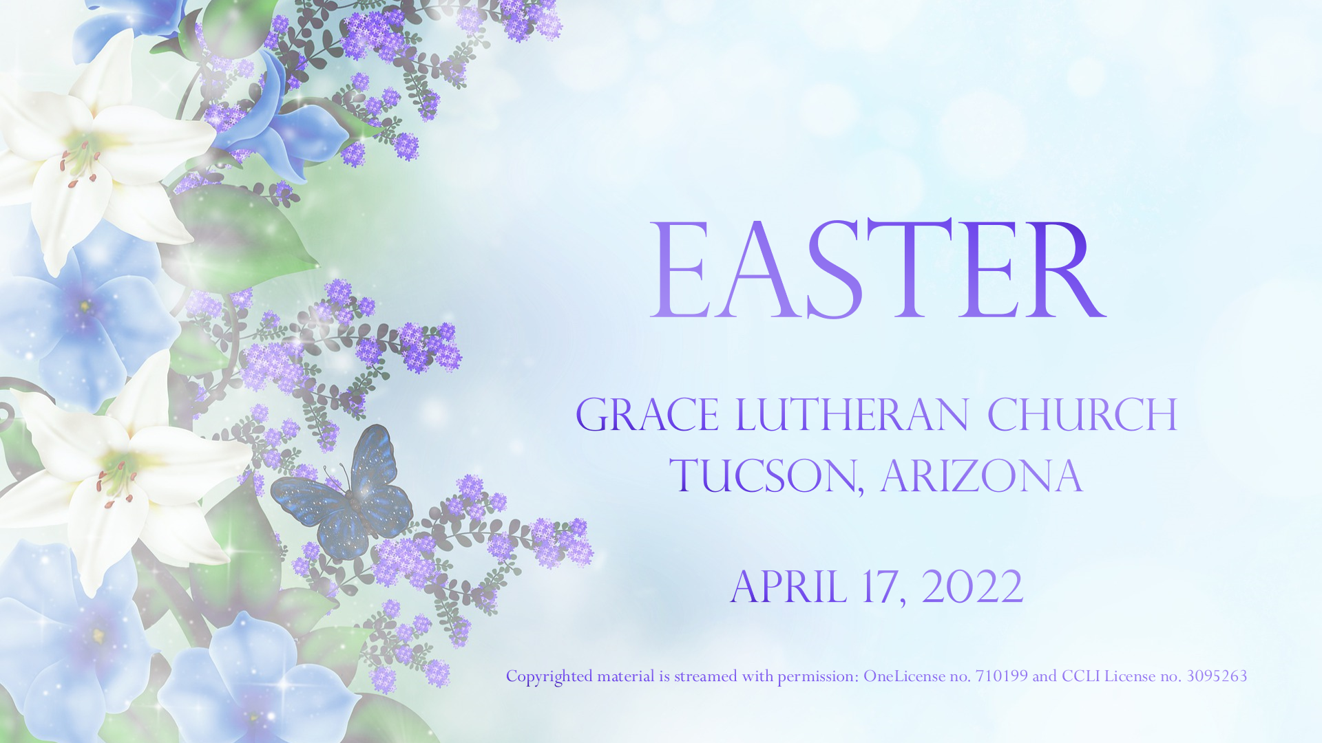 4/17 - 9am Easter Concert &amp; 10am Festival Worship Service