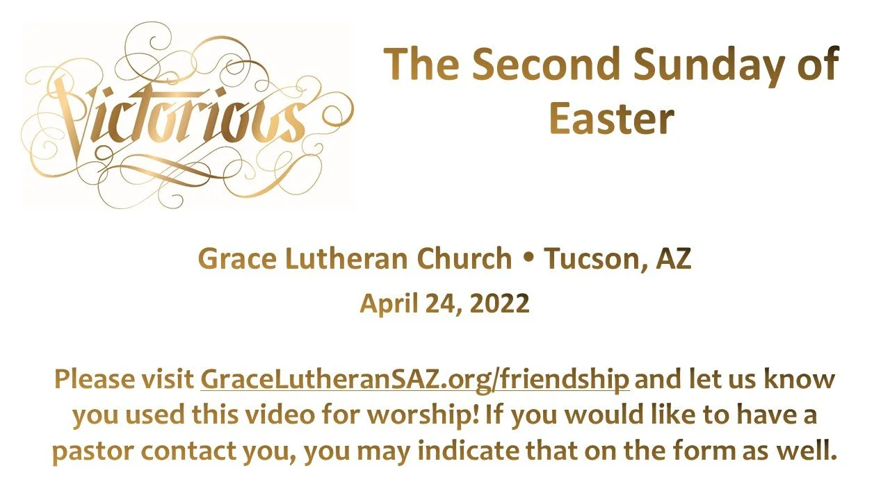4/24 - The Second Sunday of Easter
