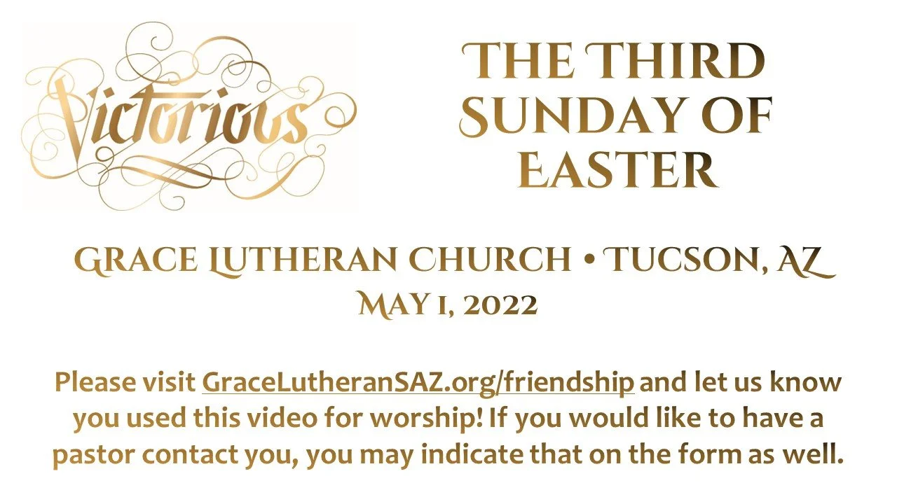 5/1 - The Third Sunday of Easter