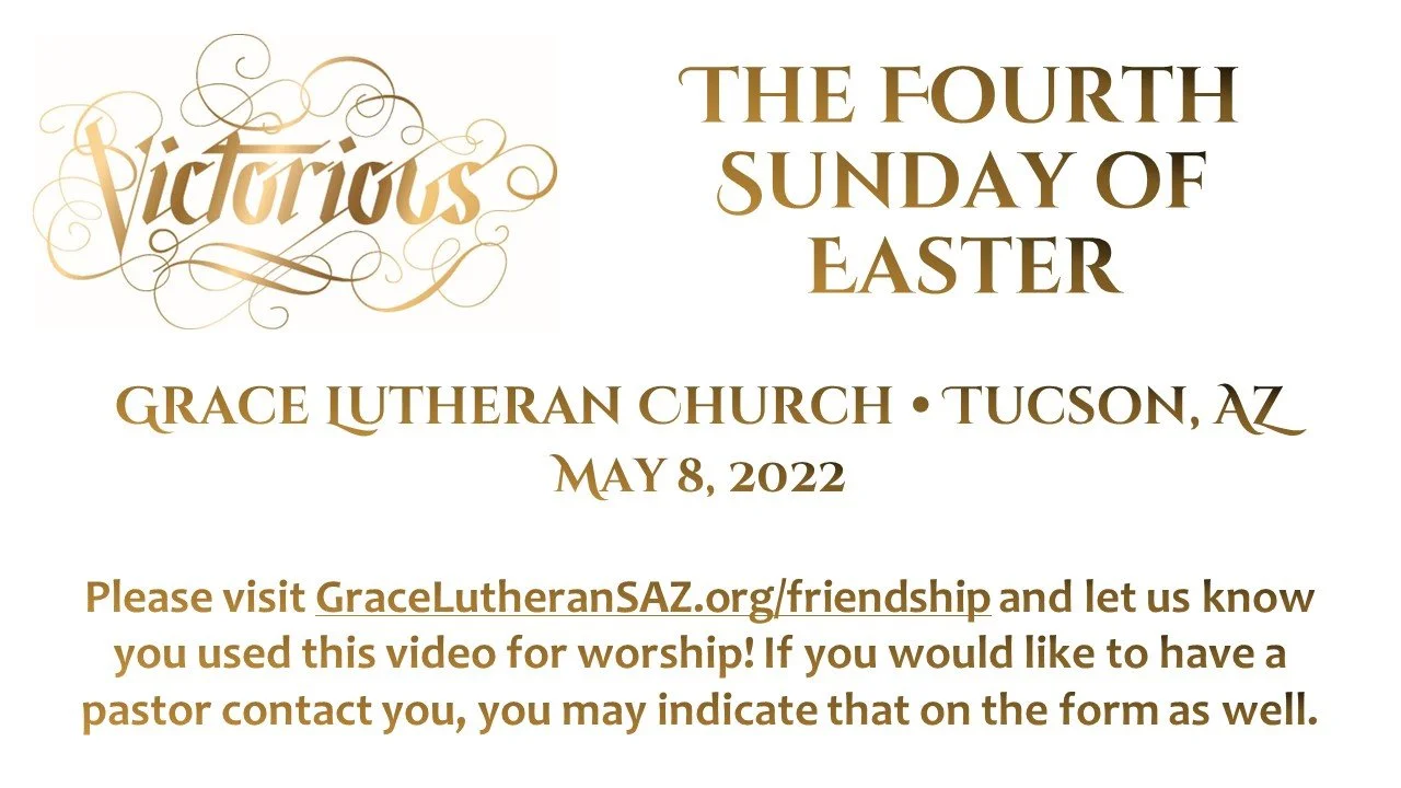 5/8 - The Fourth Sunday of Easter