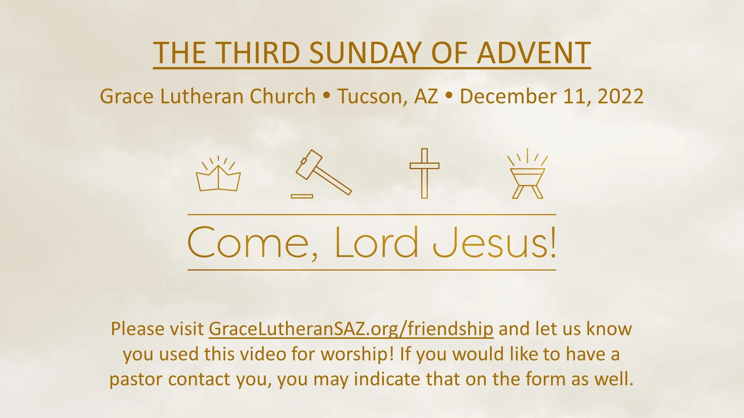 12/11 Tucson  10am - Third Sunday of Advent