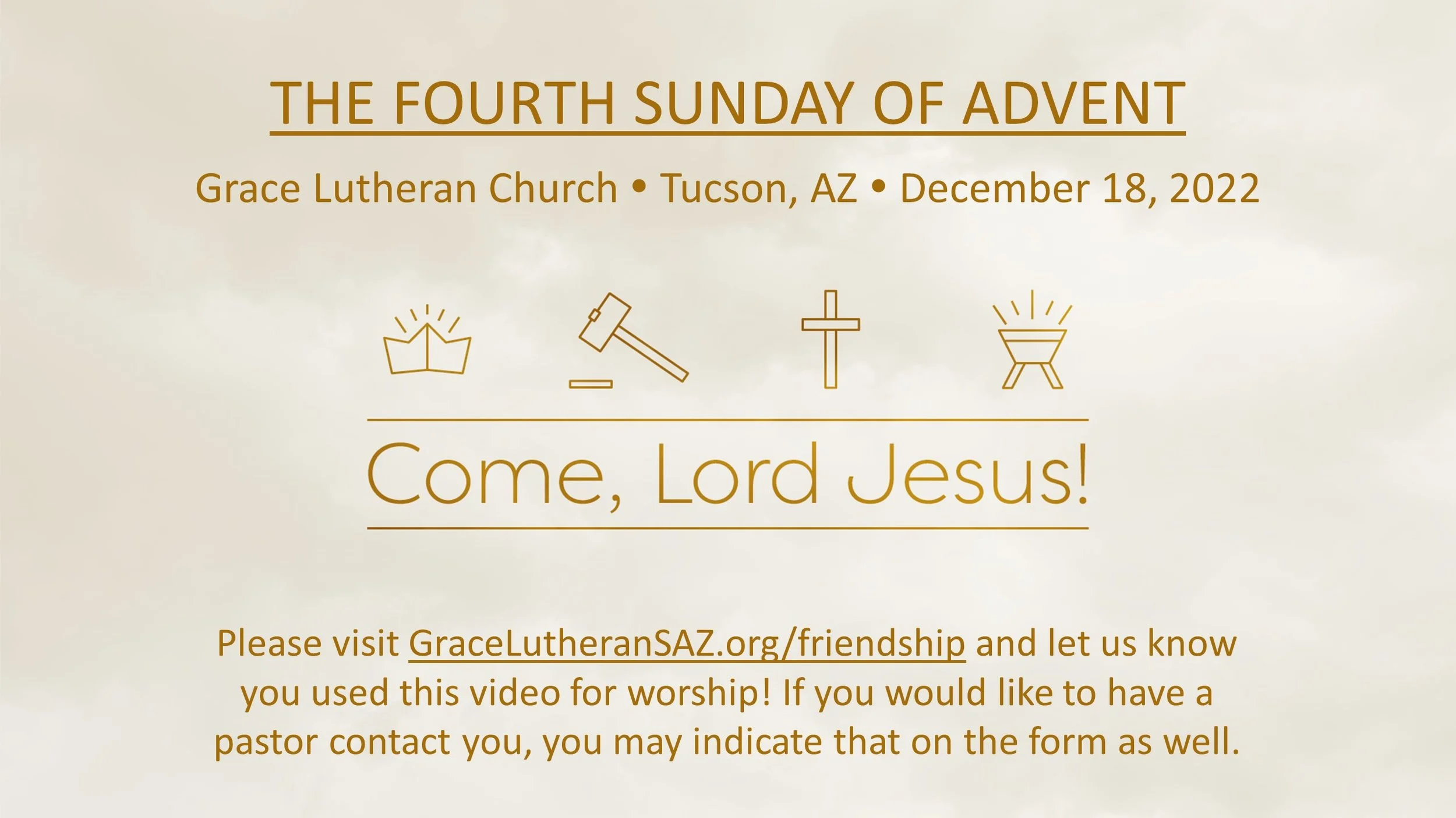 12/18 - Fourth Sunday of Advent