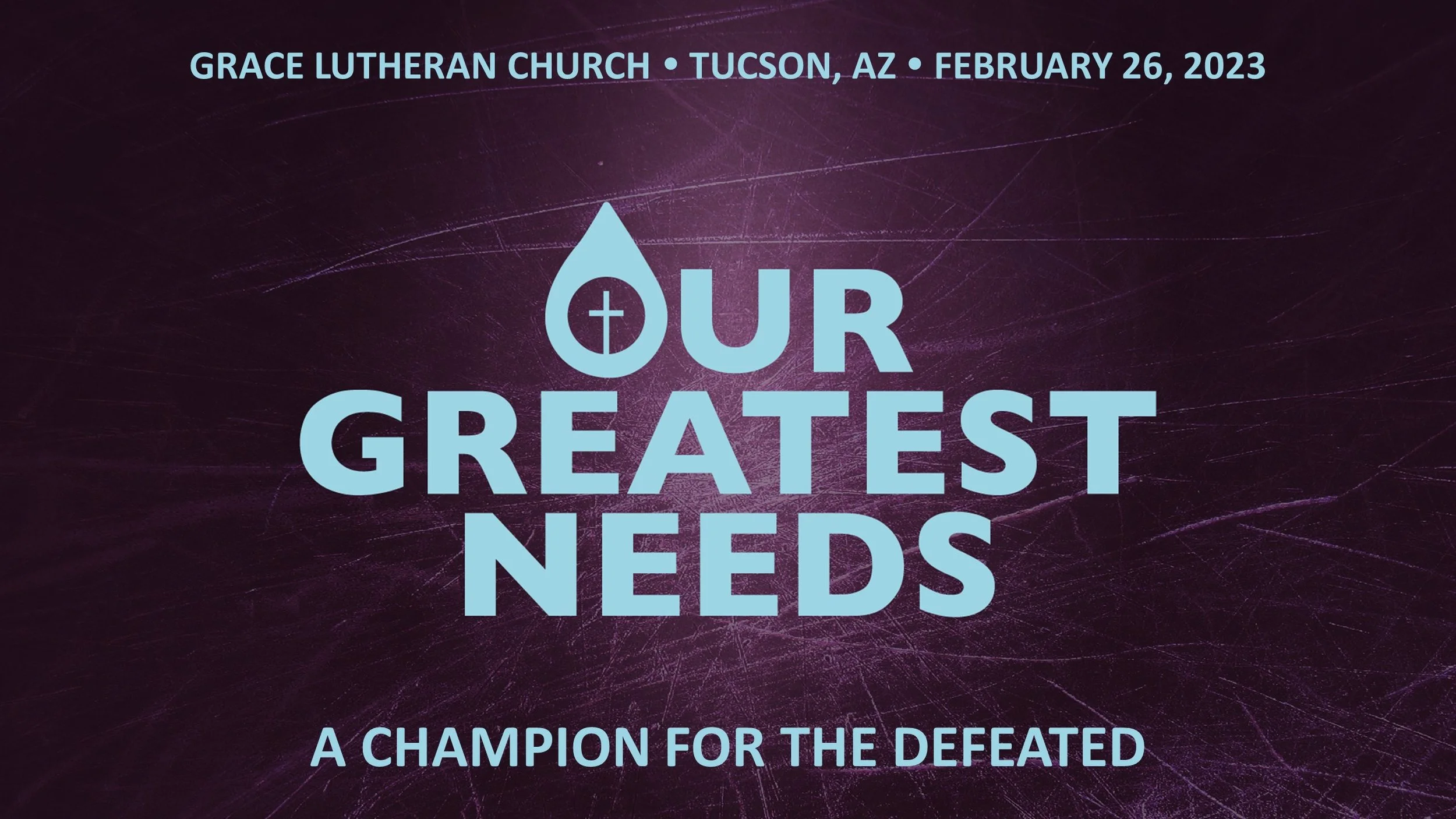 2/26 - 10am Worship - First Sunday in Lent