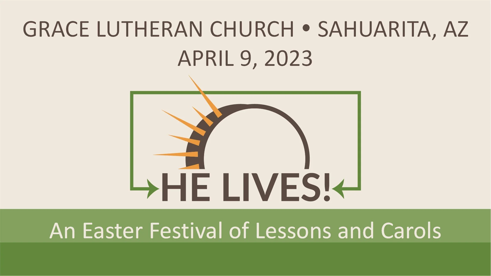 4/9 Sahuarita Easter Sunday Worship