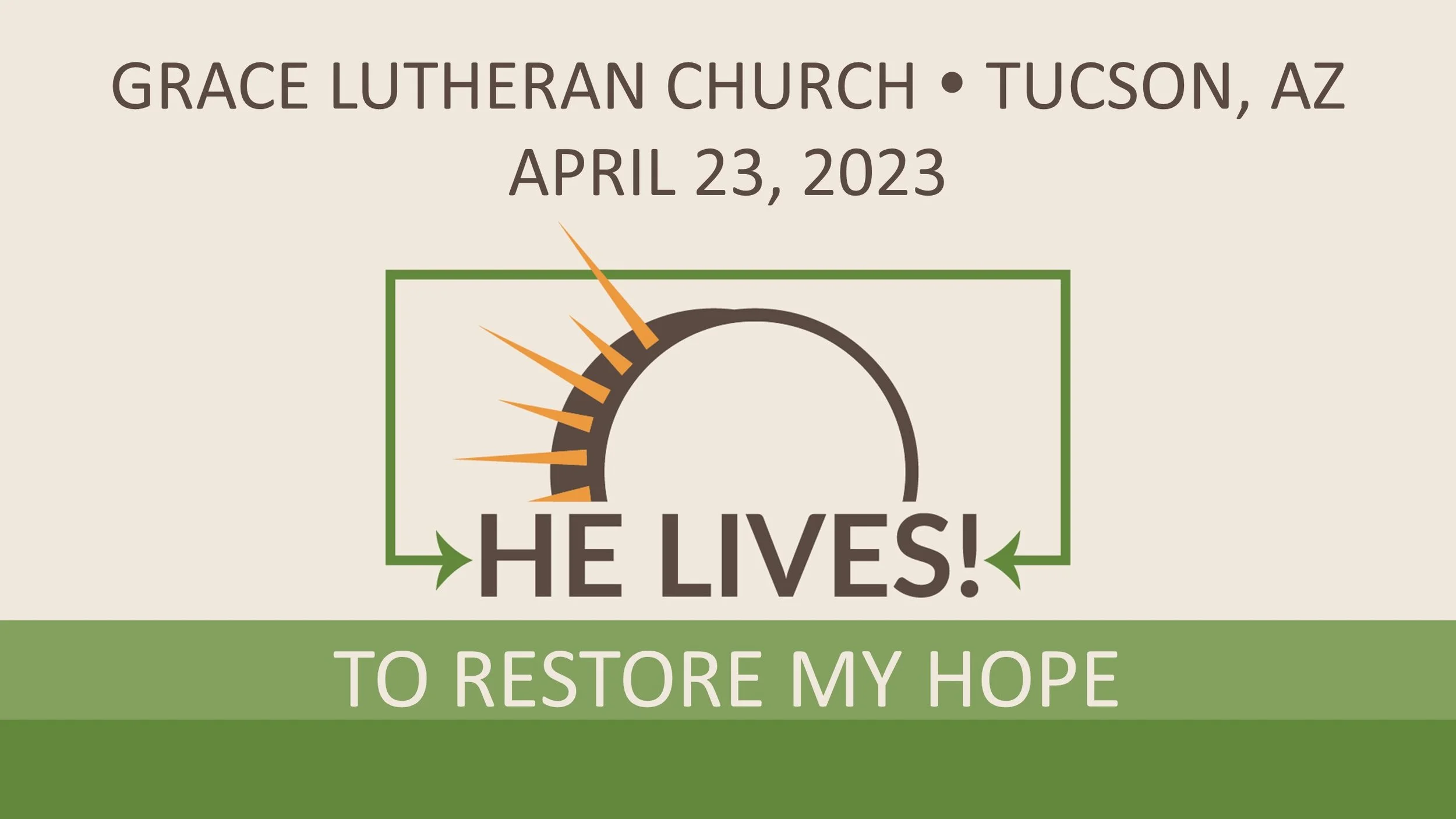 4/23 - 10am Worship - Third Sunday of Easter