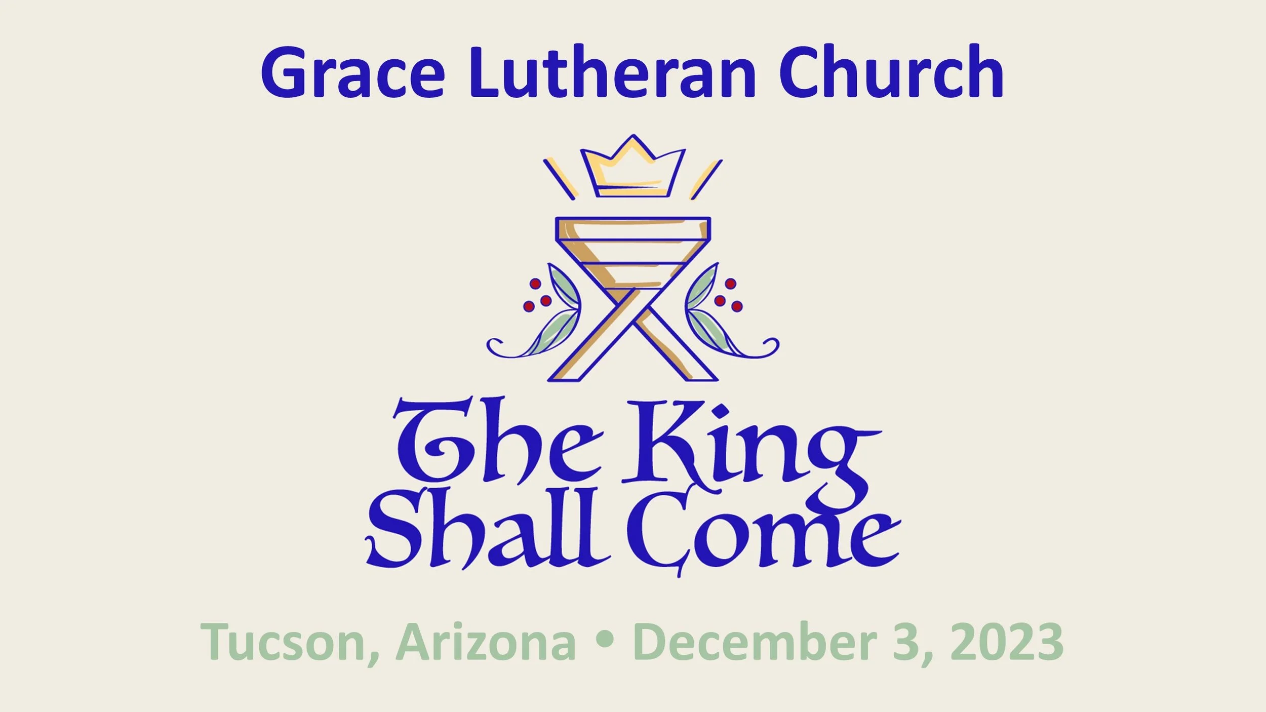 12/3  - 10am Worship