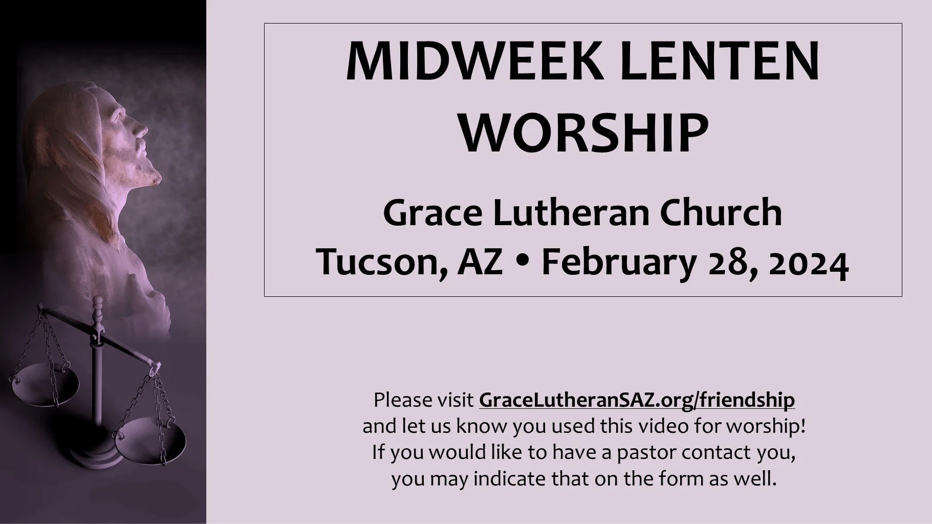 2/28 - 7pm Midweek Lenten Worship