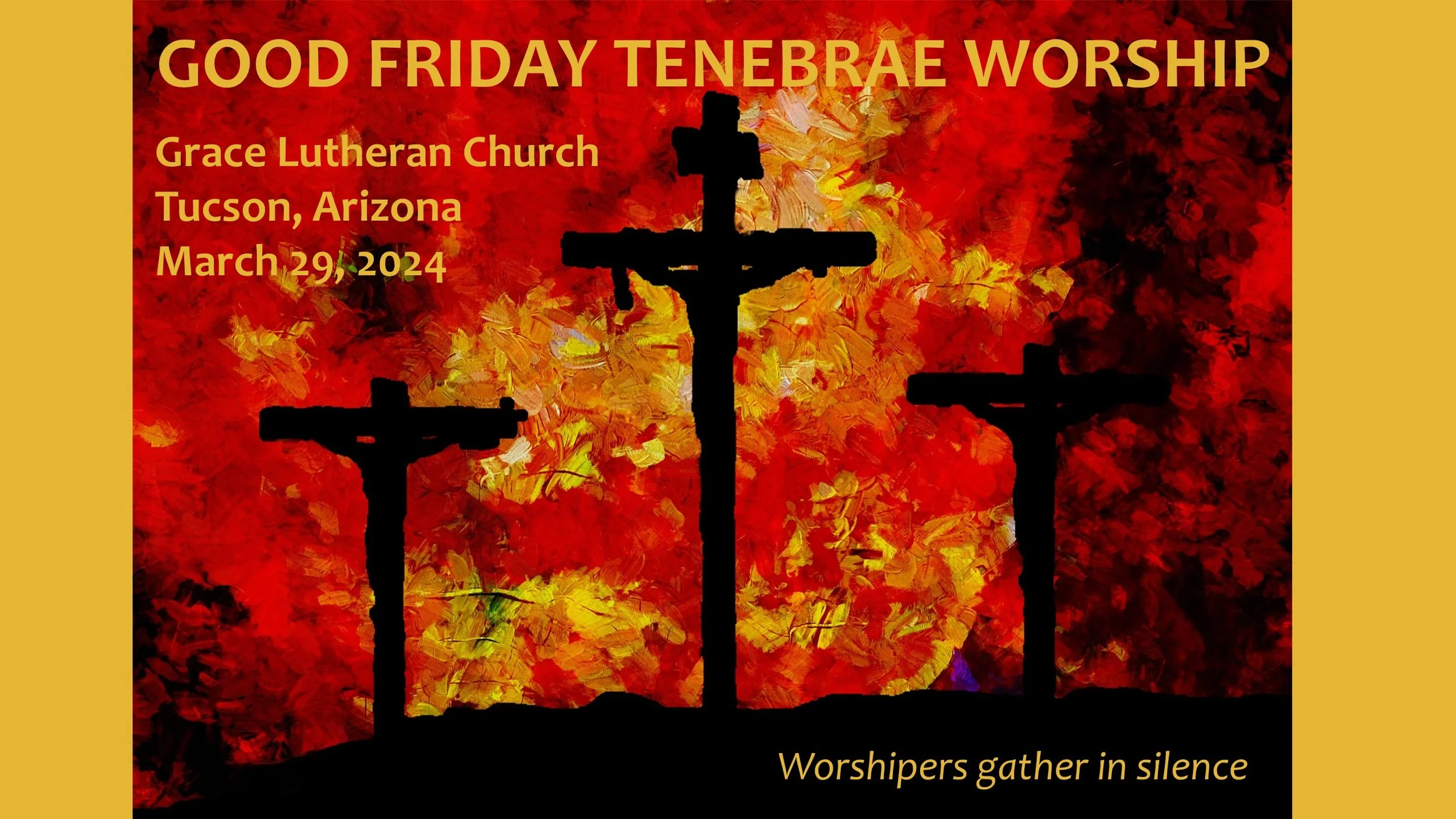 3/29 - 7pm Good Friday Tenebrae Service