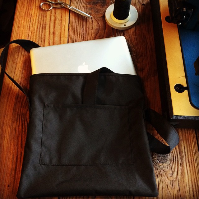 One-off roll top musette for a 13&quot; MacBook Air/Pro.