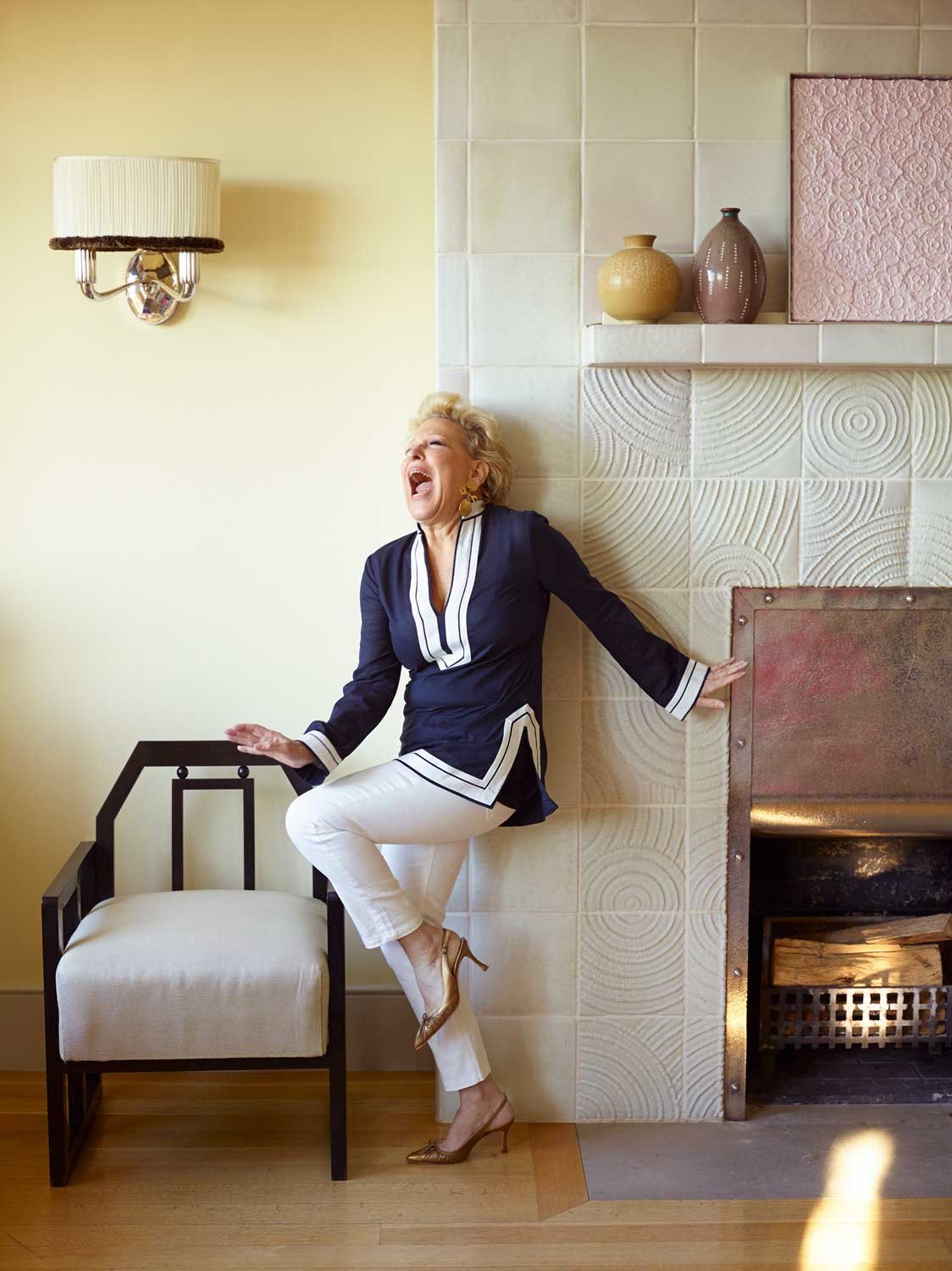  Bette Midler at home in New York 
