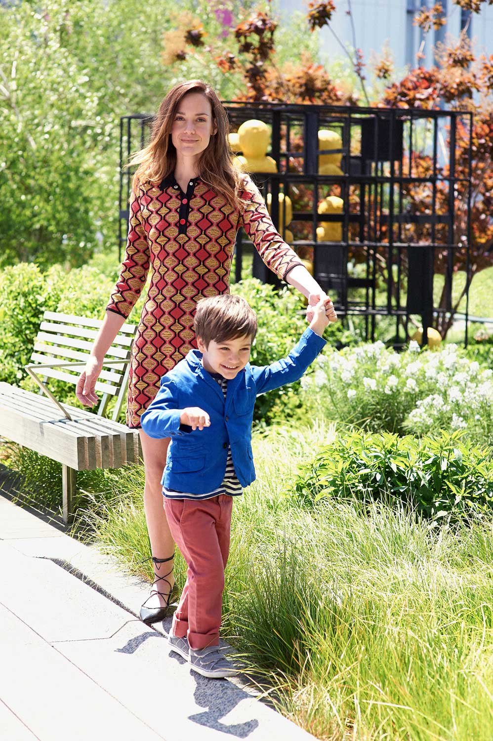  Jenna Gribbon, with Silas, for Vogue 