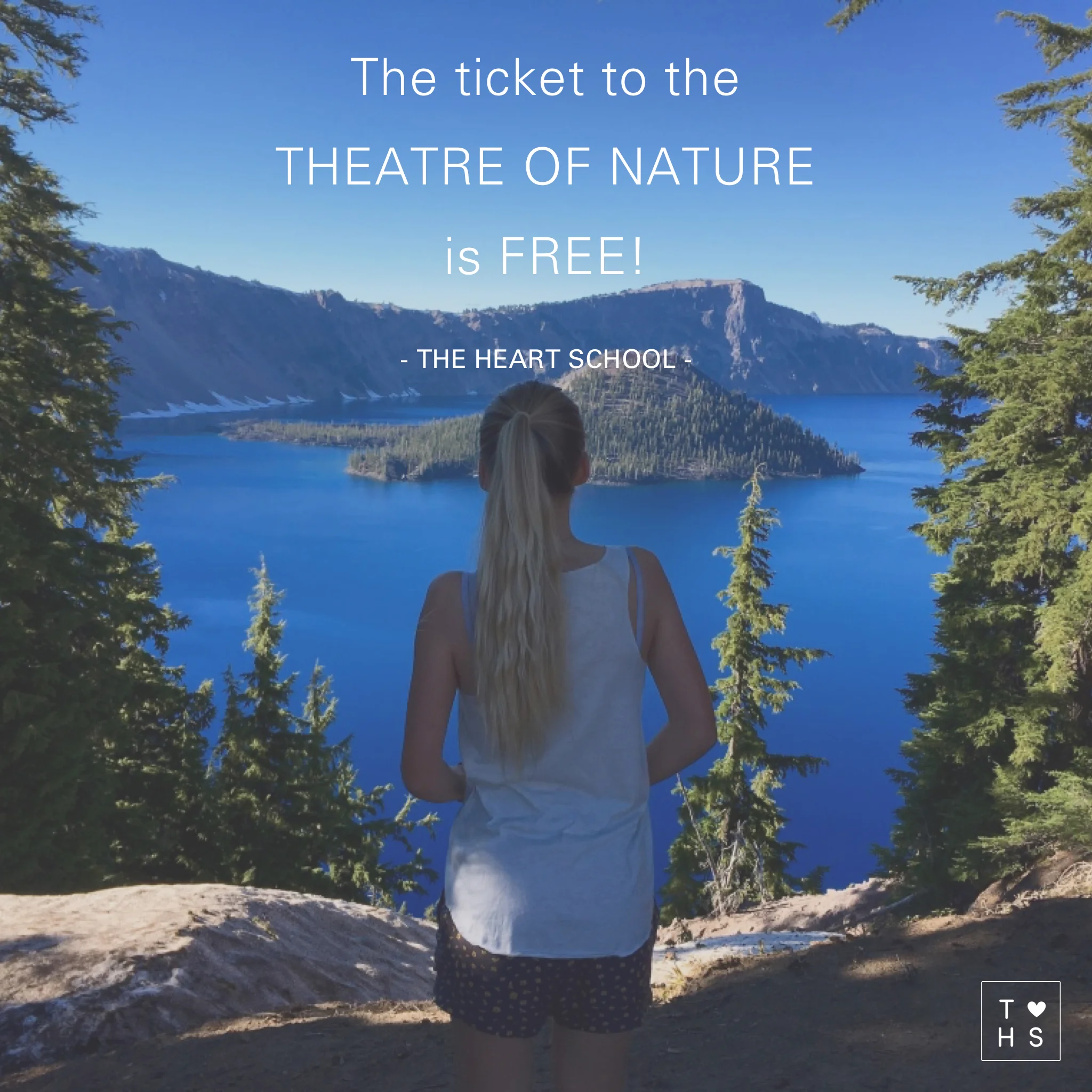 Treat yourself to the theatre of Nature. It is on the wide screen and has a new programme on every day.