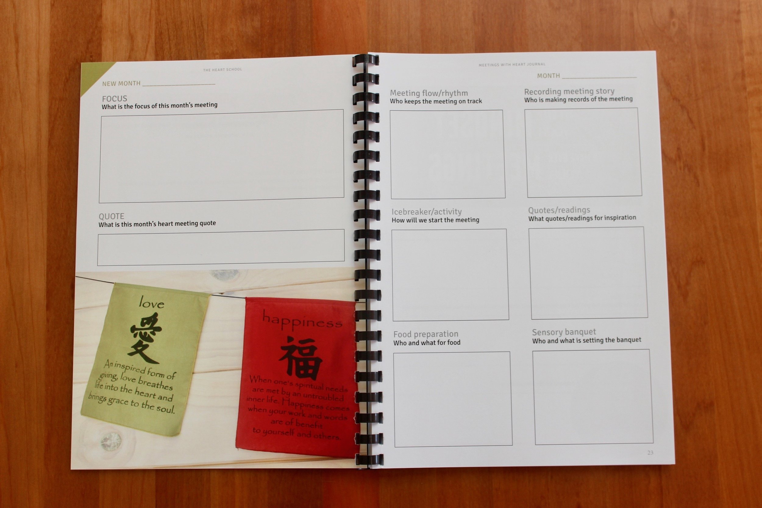 Meetings with Heart journal