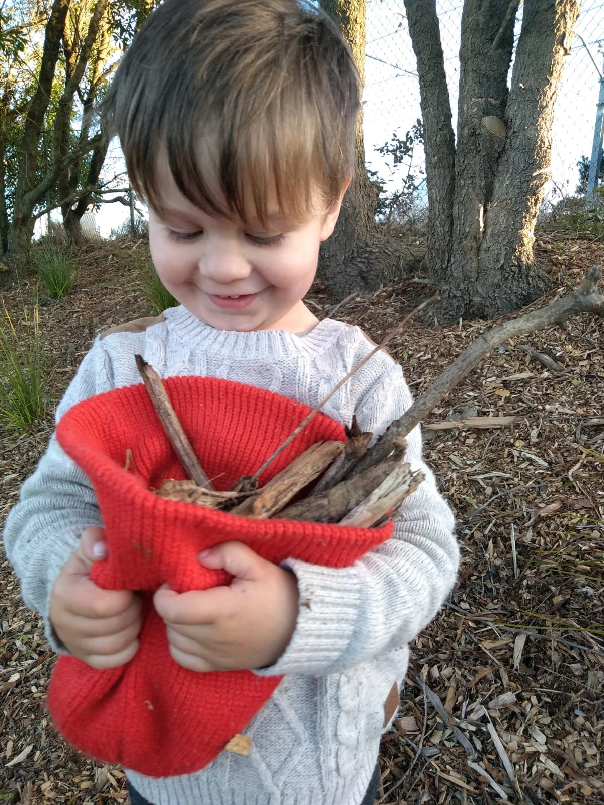 Child with hat sign up newsletter