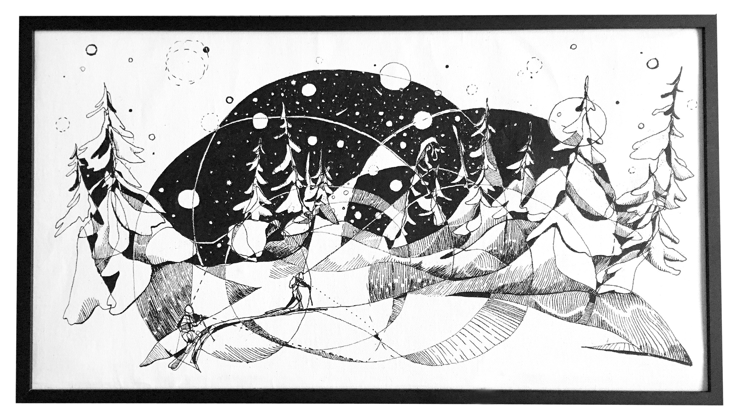 Headlamp Hustle - Single Line Painting