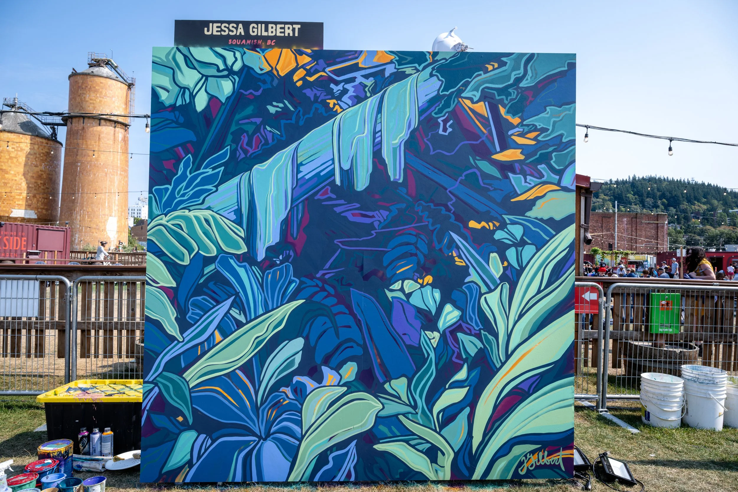 "Last Kiss of Light" :: Noisy Waters Mural Festival 2026 :: First Place Prize Winner