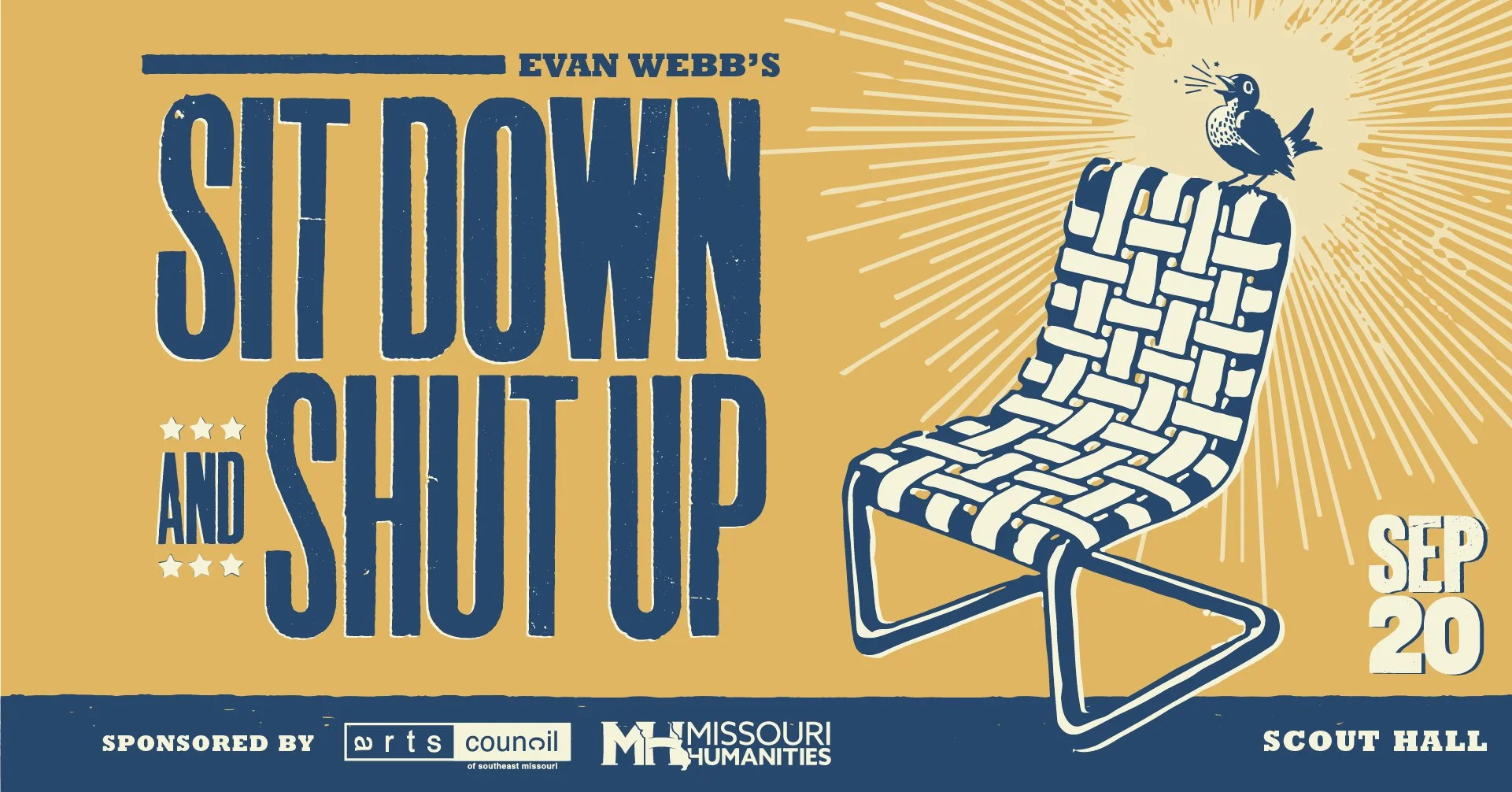 Sit Down and Shut Up @ Scout Hall