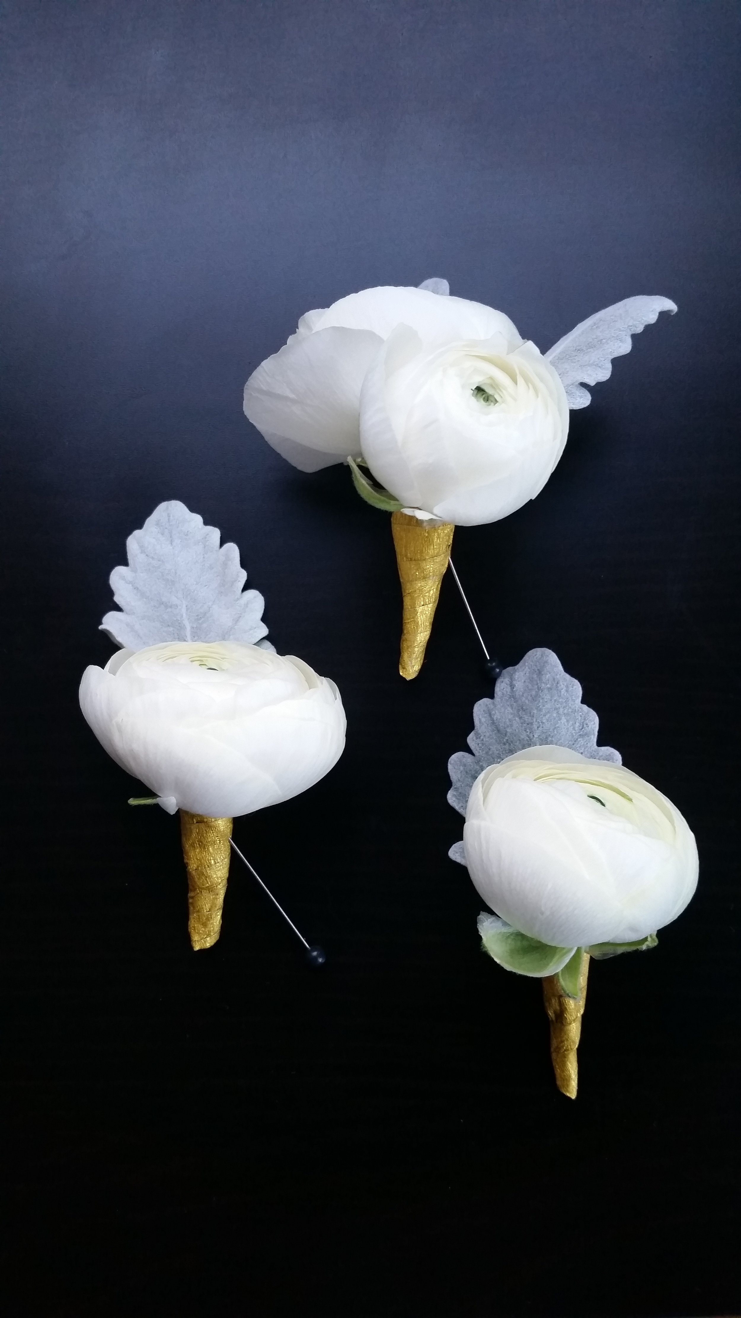 Boutonnieres, Place Card Tables, and Embellishments