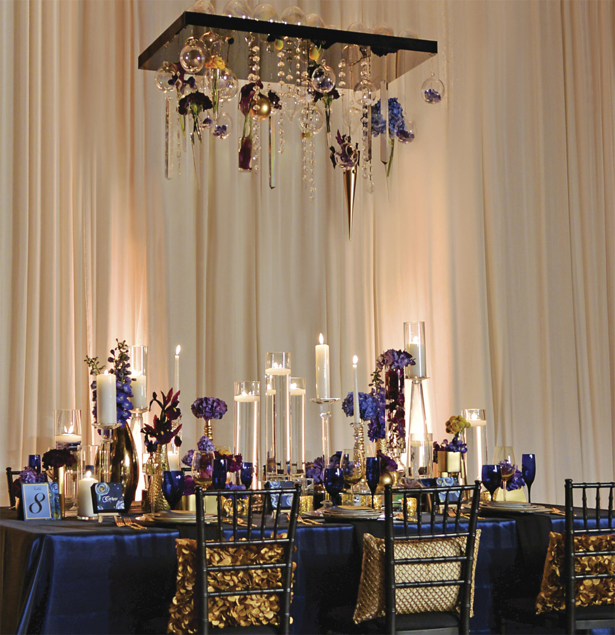Bold and Glamorous Table Setting
