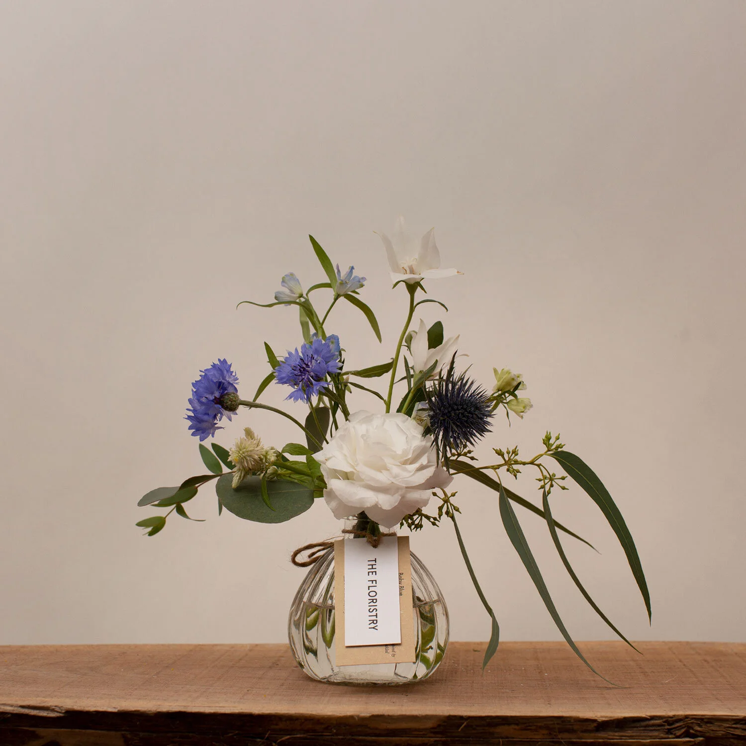 Baby Blue Flower Jar THE FLORISTRY WildInspired Living Hong Kong