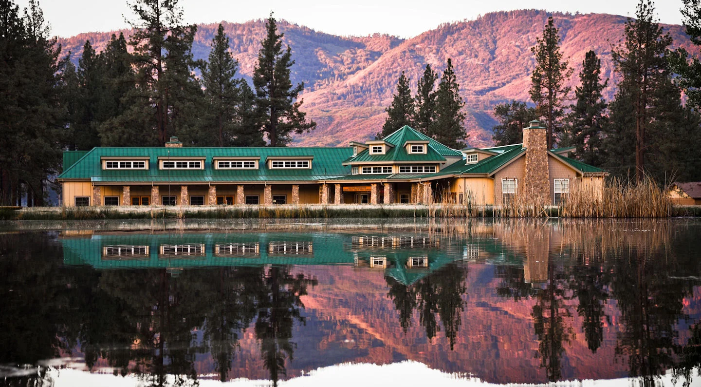 The newly built dining hall funded by donations, which allows for more campers!