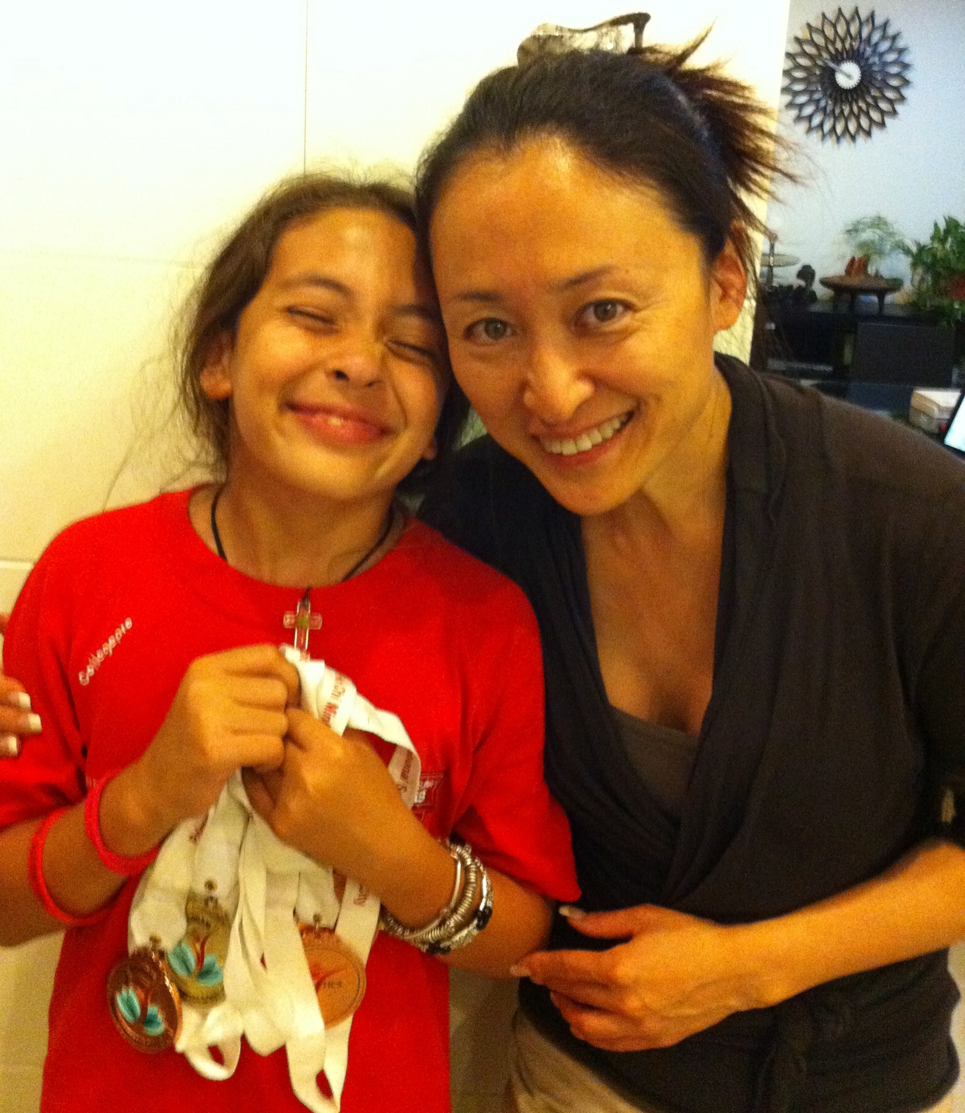 My sister Noah and our mum after returning from Vietnam.