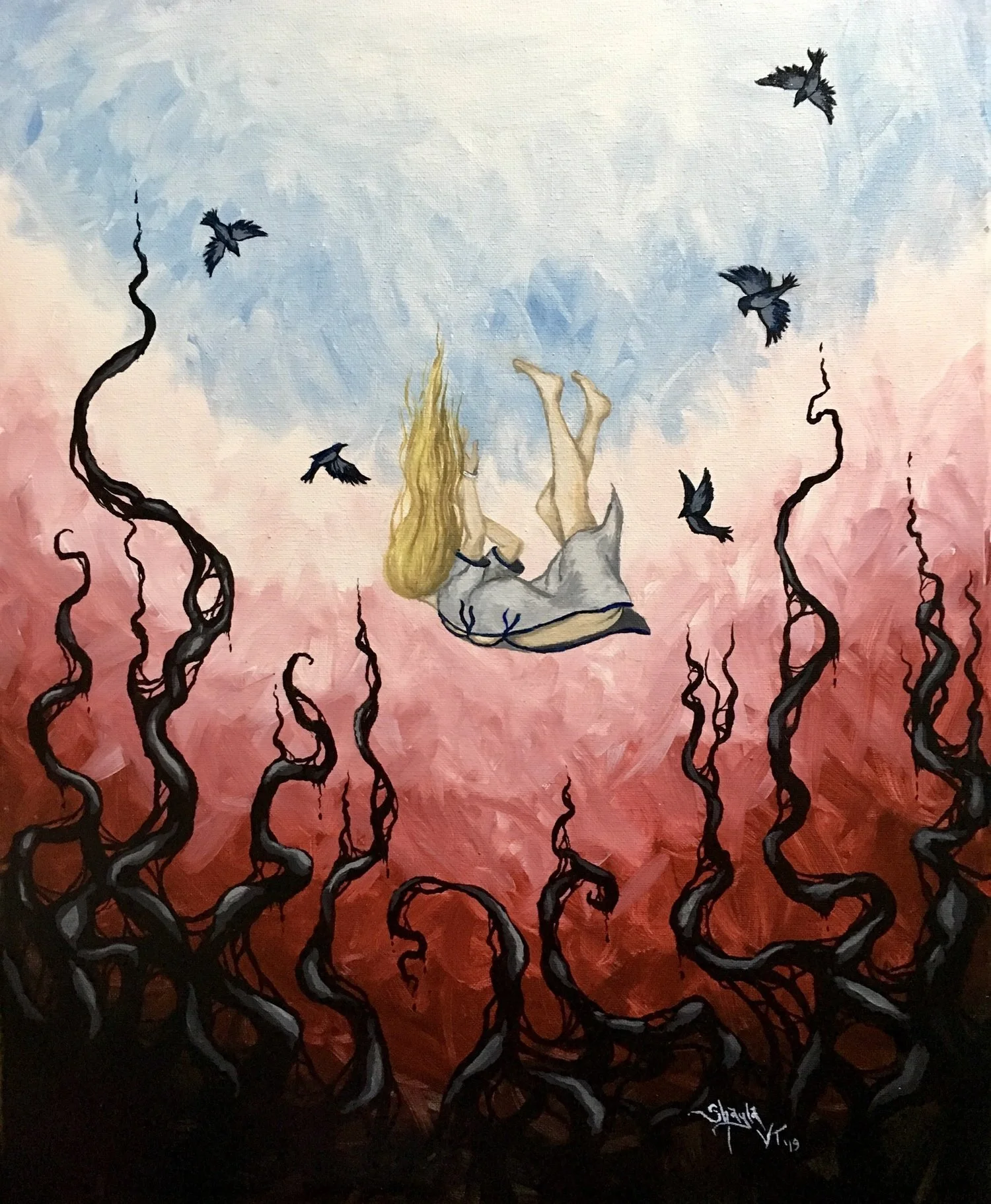 Shayla Van Tassel | "Falling Into Darkness”