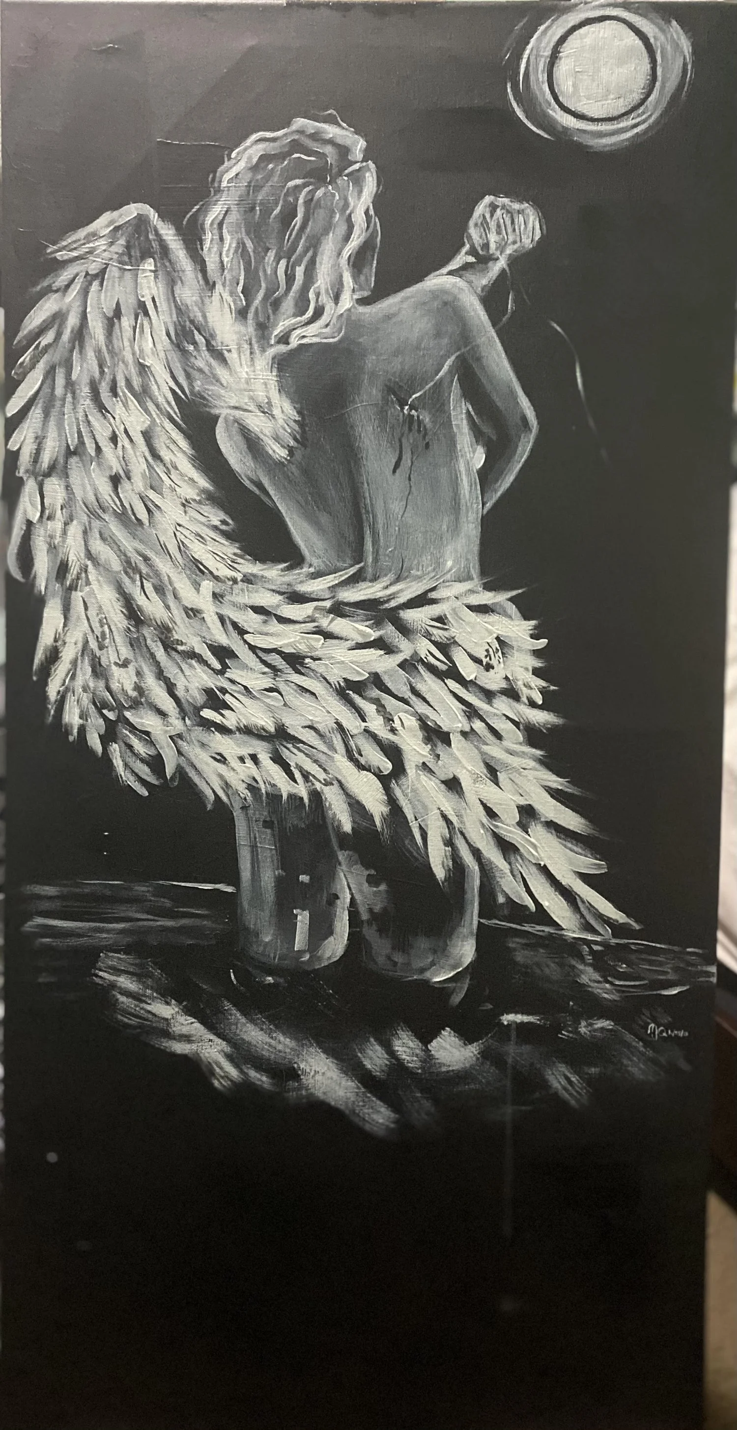 Megan J. Quinones | “Baja la Luna Metamorphosis Series no. 4”