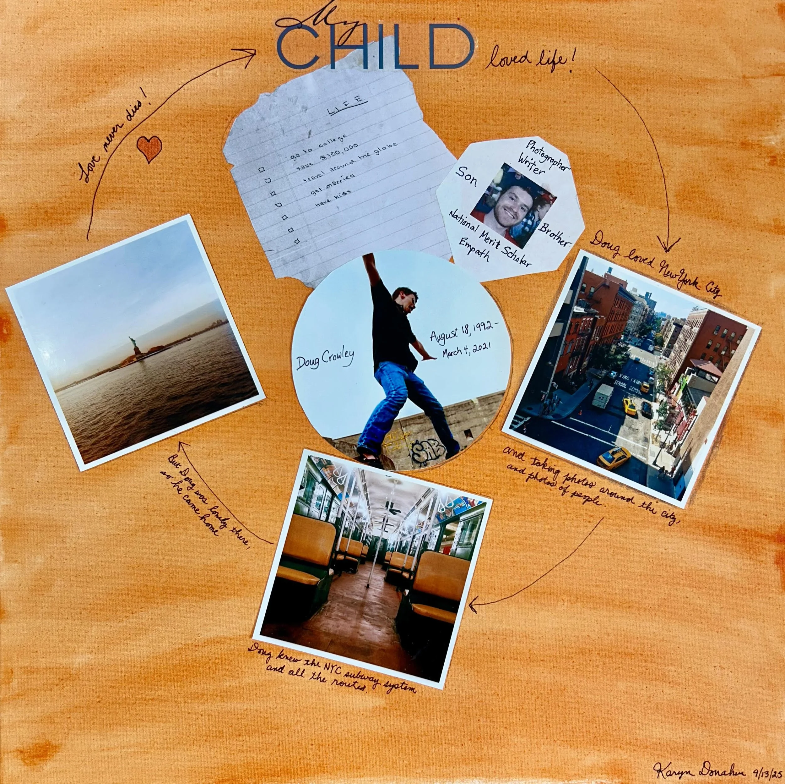 Karyn, remembering her son Doug