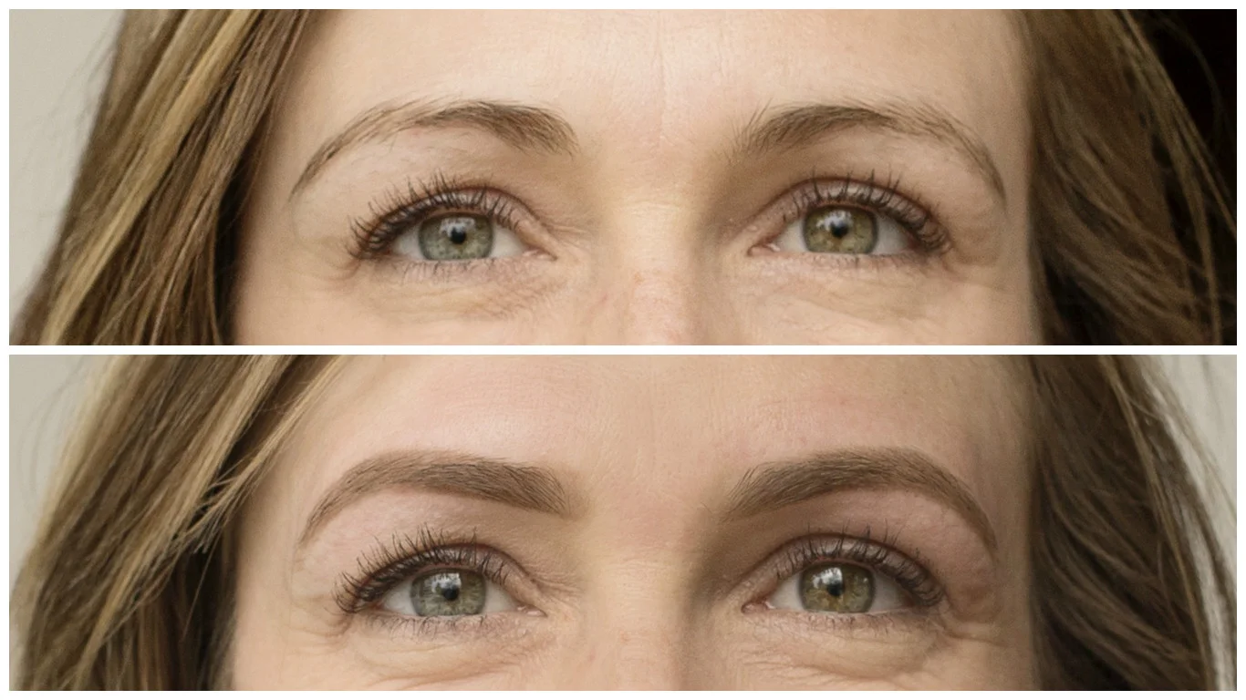 Sculpting: Top before & bottom after