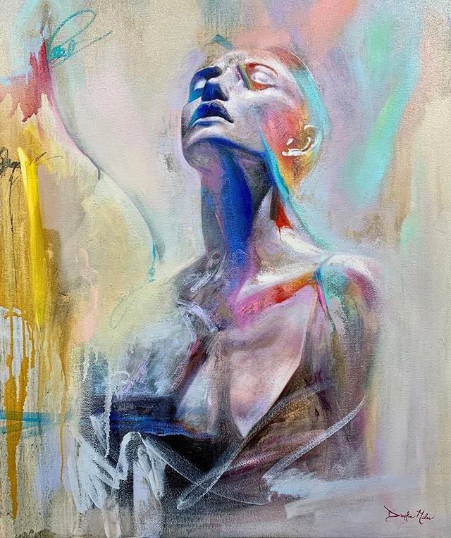 SHOT THROUGH THE HEART and you’re to blame ! “HEART BOLT” @dimitramilan #love #art #artist #joy #contemporaryart . I love this glowing dream figure , it is completely mesmerizing!!